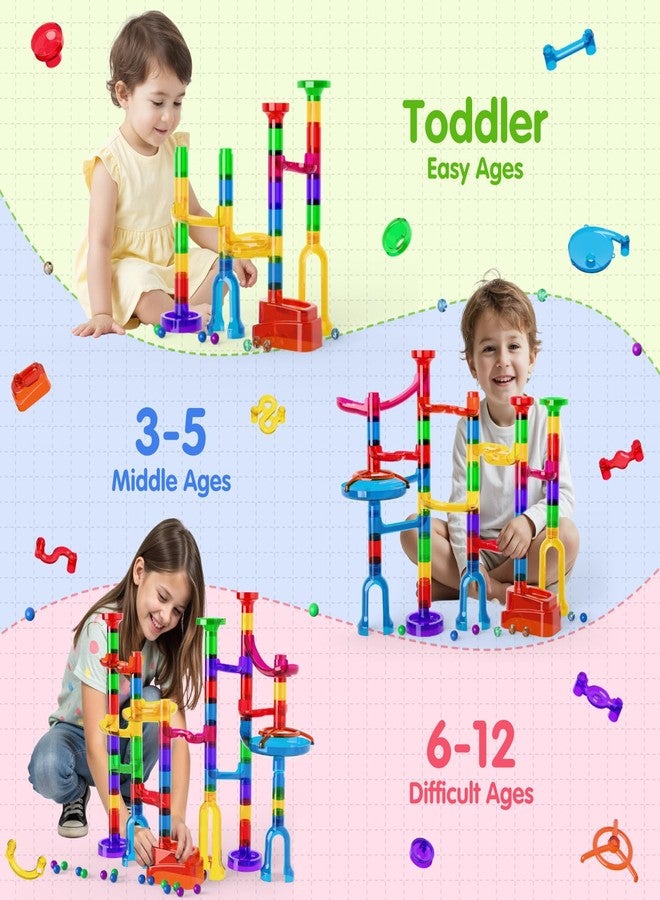 Ifollower Marble Run, 109Pcs Marble Maze Game Building Toys for Kid, Upgrade Mable Track Race Construction STEM Learning Toy, Birthday for Boys Girls Aged 3-12 - Image 5